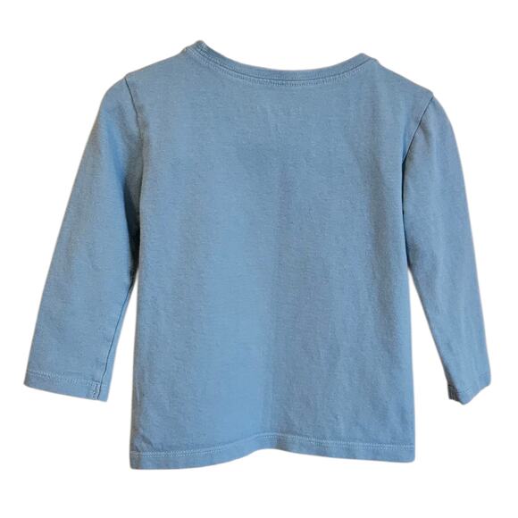 Life Is Good Toddler Long Sleeve Shirt Blue Snowflake Graphic Be Yourself 2T - Picture 4 of 4